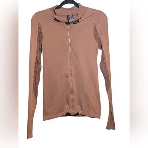 PINK Victoria's Secret Mauve Zip-Up seemless workout top.